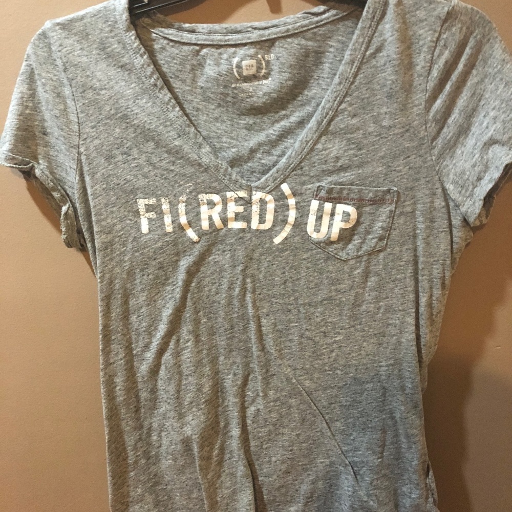 FI(RED) UP Gap RED Shirt, Small